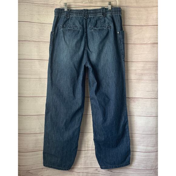 We The Free Free People Denim Jeans Cargo Utility Pants Drawstring Size S - Picture 4 of 14